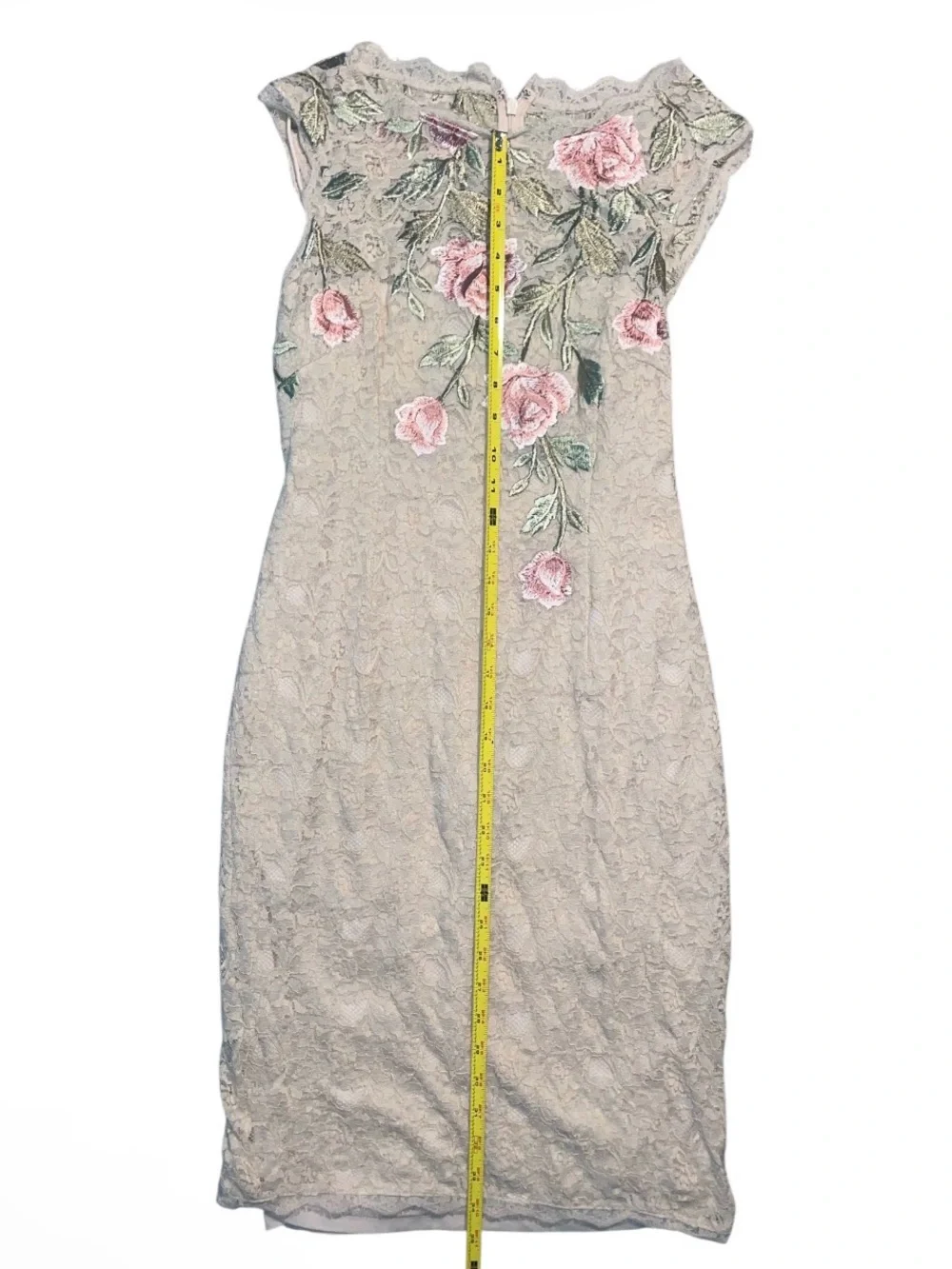 Adrianna Papell sleeveless beige